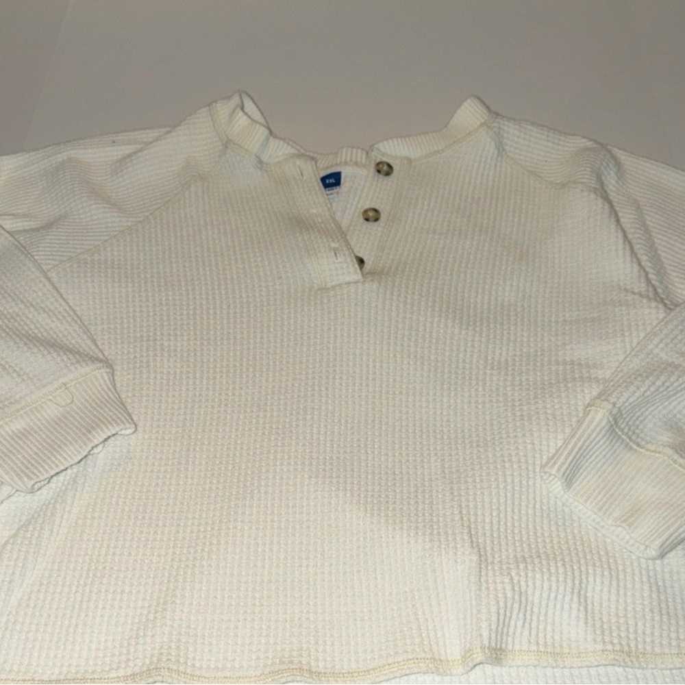 Old Navy waffle knit Henley - Picture 5 of 5